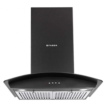 Faber Feel 3D T2S2 TC LTW 90cm Wall Mounted Chimney - Black